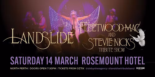 LANDSLIDE - FLEETWOOD MAC & STEVIE NICKS SHOW | Rosemount Hotel, North Perth WA