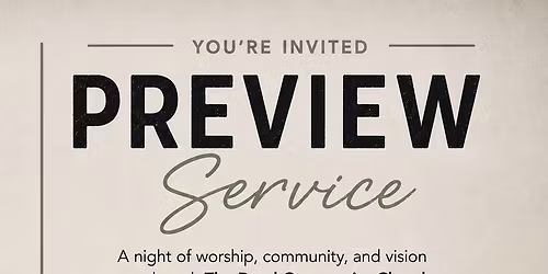 Preview Service @ The Road Church Flint