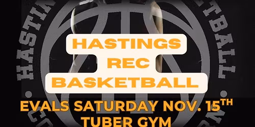 Hastings Rec Basketball Evals and Uniform Fitting