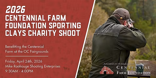 5th Annual Centennial Farm Foundation Sporting Clays Charity Shoot 2026