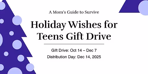 \ud83c\udf84Holiday Wishes for Teens: A Gift Drive for Families in Colorado Springs