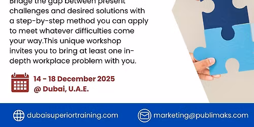 Training Effective Problem Solving & Decision Making - Dubai