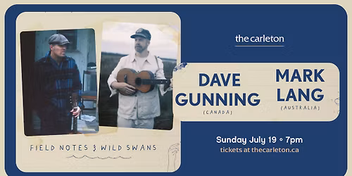 Dave Gunning & Mark Lang Live at The Carleton