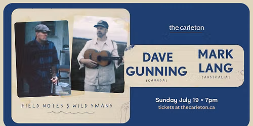 Dave Gunning & Mark Lang Live at The Carleton