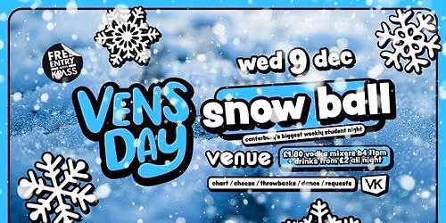VENSDAY \u2744\ufe0f Snow Ball - Last Vensday of 2026