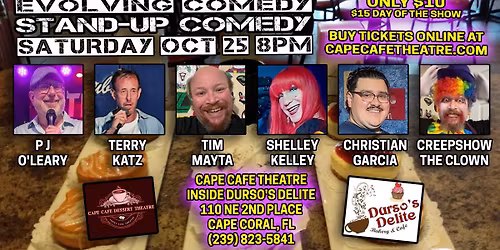 STAND-UP COMEDY NIGHT AT CAPE CAFE THEATRE!