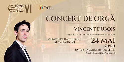 Concert de org\u0103 - Vincent Dubois