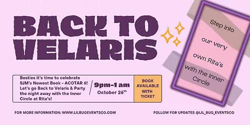 Back to Velaris - An ACOTAR Midnight Release Party 