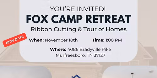 Ribbon Cutting & Tour of Homes: Fox Camp Retreat