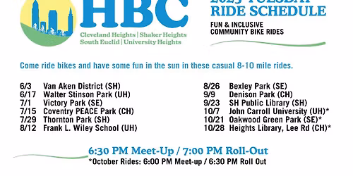 HBC Tuesday Bike Ride: Heights Library