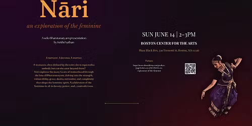 Bharatanatyam by Krithi Nathan~ Naari: an exploration of the feminine