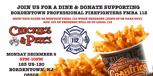 Dine and Donate to Support Local 112