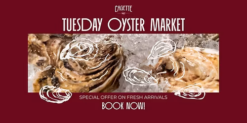 TUESDAY OYSTER MARKET: BUY 1 GET 1 \ud83e\uddaa