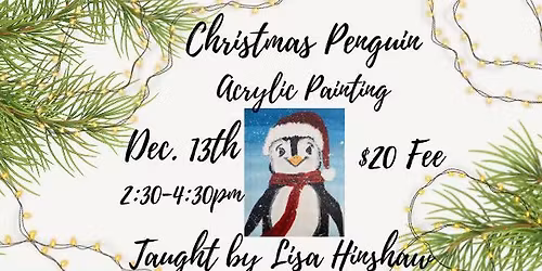 Christmas Penguin with Lisa