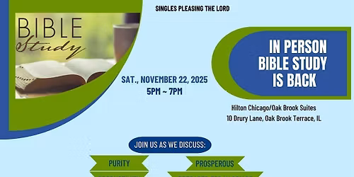 Singles Pleasing the Lord In person Bible Study