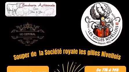 Souper de la soci\u00e9t\u00e9 royale des Gilles Nivellois