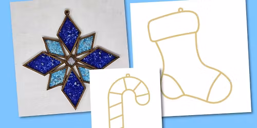 Faux stained glass - ORNAMENT version