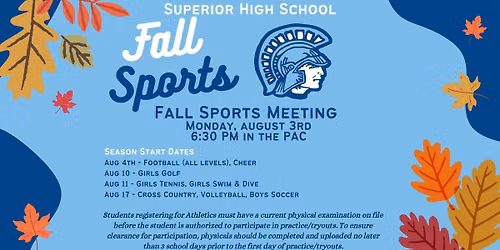 Mandatory Fall Sports Meeting