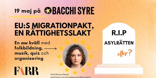 EU:s migrationspakt - EU:s migrationsslakt