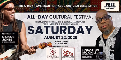 African American Heritage & Cultural Celebration honoring MC Chill's 40th Anniversary