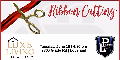 Ribbon Cutting Luxe Living Showroom