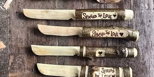 Family session (8yrs+) Wood Carving | Carve your own Butter Spreader
