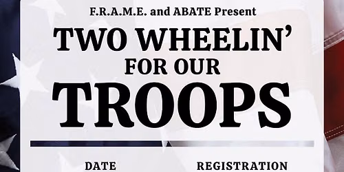 Riding For Jesus to the Wolf's Den for the Two Wheelin For Our Troops Benefit on Sat.  Jun 27 