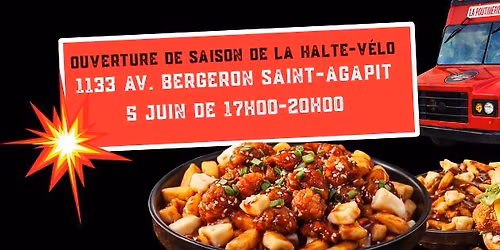 Ouverture de saison Halte-V\u00e9lo- Food Truck de la Fromagerie Bergeron