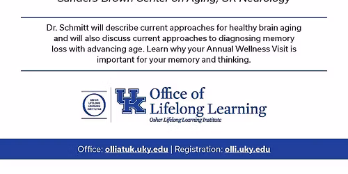 FALL 2025 DONOVAN FORUM SERIES: Healthy Brain Aging & Reducing Dementia Risk