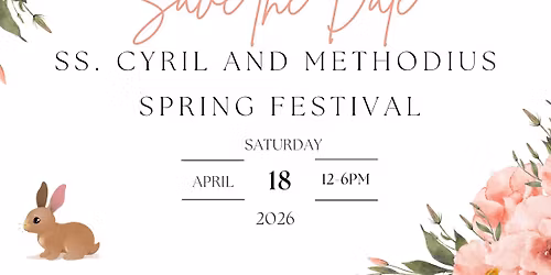 Saturday, April 18th, 2026, from 12noon until 6:00pm