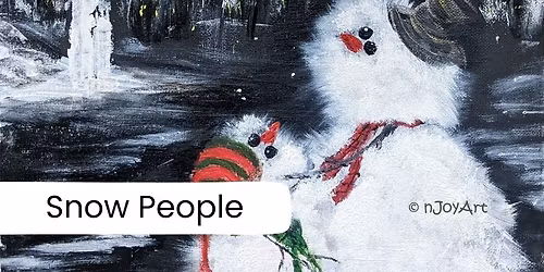 nJoyArt SIP & PAINT @ Macready Theatre, Rugby - Snow People