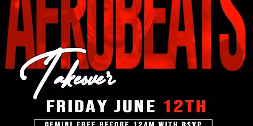 AFROBEATS TAKEOVER
