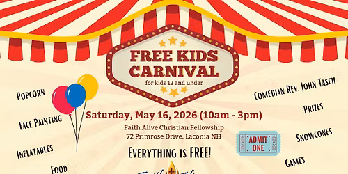 Free Kids Carnival (kids 12 and under)