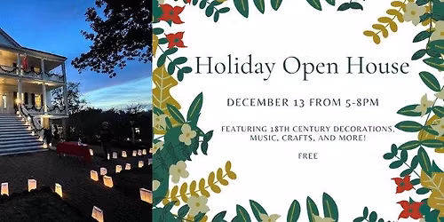 Holiday Open House of the 18th Century Burgwin-Wright House