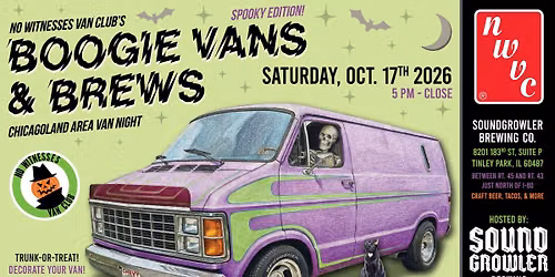 OCTOBER Boogie Vans & Brews - Chicagoland Area Van Night