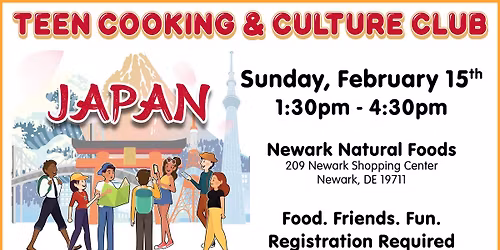 Teen Cooking & Culture - Now the 3rd Sunday of the Month!