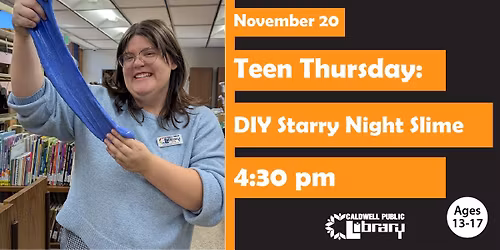 Teen Thursday: DIY Starry Night Slime