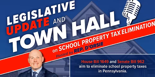 Town hall meeting: School property tax elimination discussion