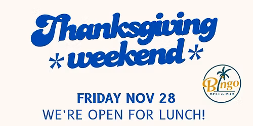 Thanksgiving weekend news!