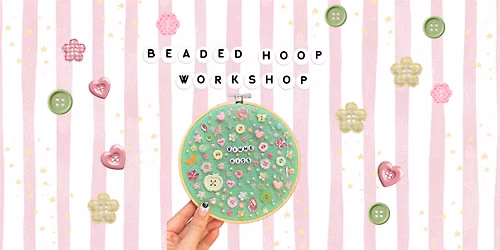 Beaded Mantra Hoop Art Workshop