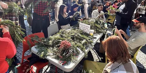 WinterFest 2025 Wreath Making Party at TJPA's Salesforce Park