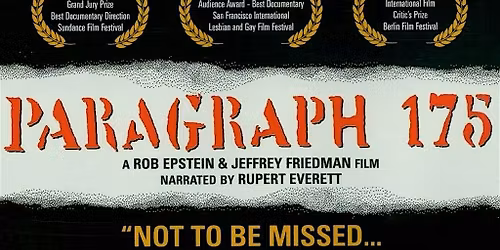 A film screening of  "Paragraph 175"