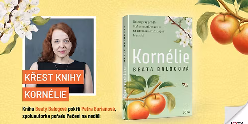 K\u0159est knihy Korn\u00e9lie na veletrhu KNIHA BRNO