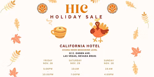 HAWAIIAN ISLAND CREATIONS (HIC) HOLIDAY POP SALE LAS VEGAS