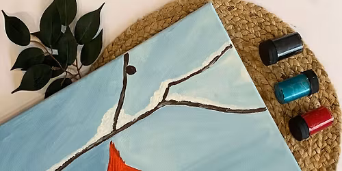 Canvas Painting - Cardinal in the Snow