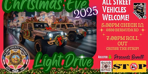 Christmas Eve Light Drive Sponsored by Desert Wranglers Benefiting Stop DUI, Inc. (All Welcome)