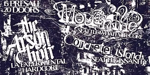 DBZ BACKSTAGE PRESENTS: THE ARSON CHOIR, MOURN ME, CONCRETE ISLAND, & MORE!
