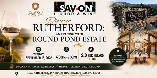 Discover Rutherford: An Evening with Round Pond Estate
