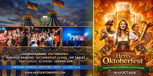 Hertfordshire Oktoberfest 2026 - Saturday afternoon Session