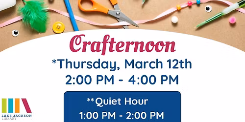 Crafternoon: Quiet Hour